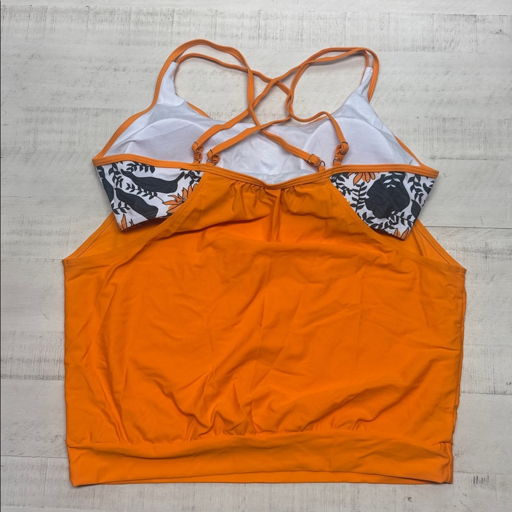 Blouson Double Up Tankini Top with boys shorts Two Piece Bathing Suits swimsuit - Picture 4 of 11